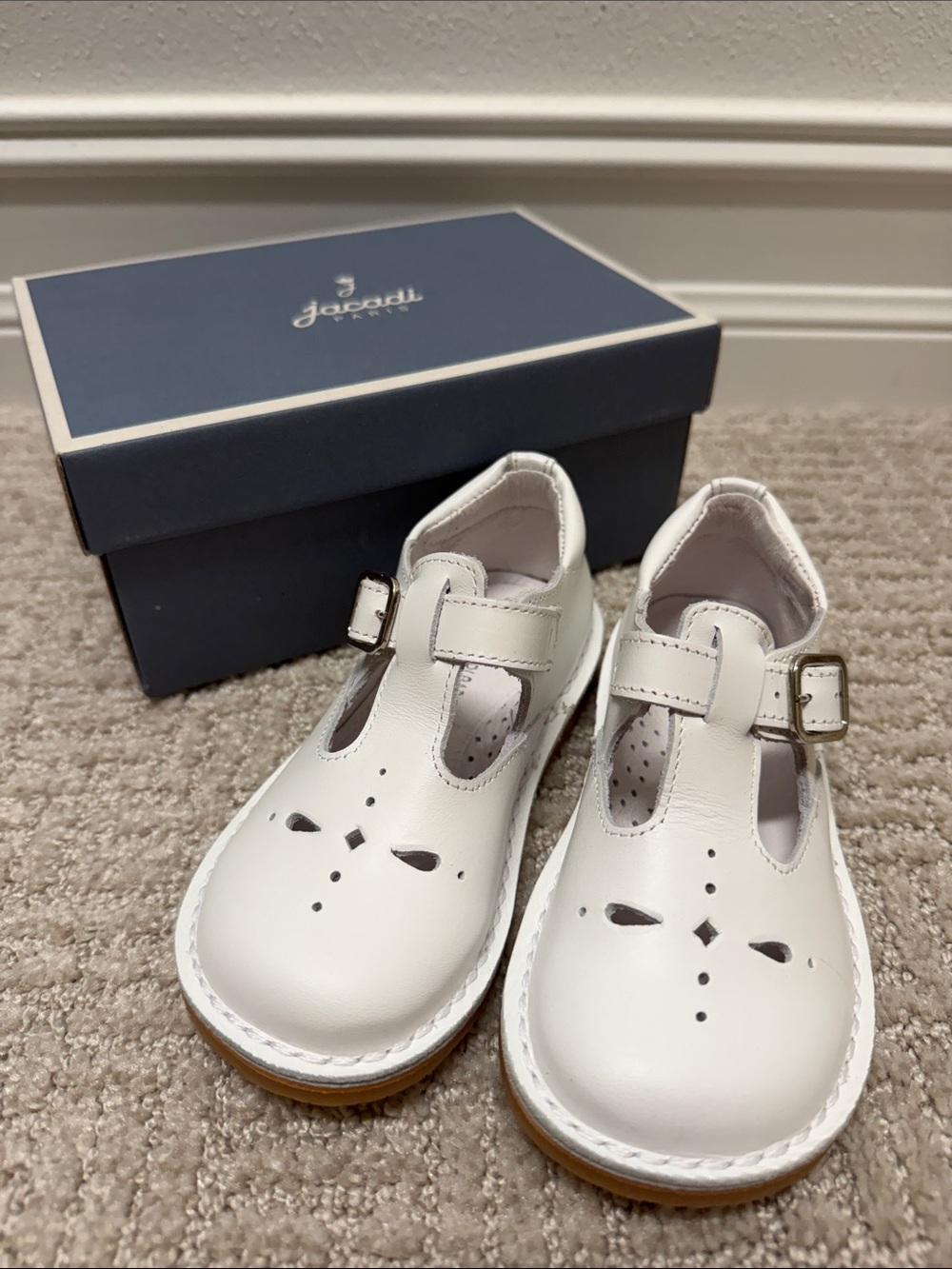 Jacadi Salome White Leather shoes unisex EU25